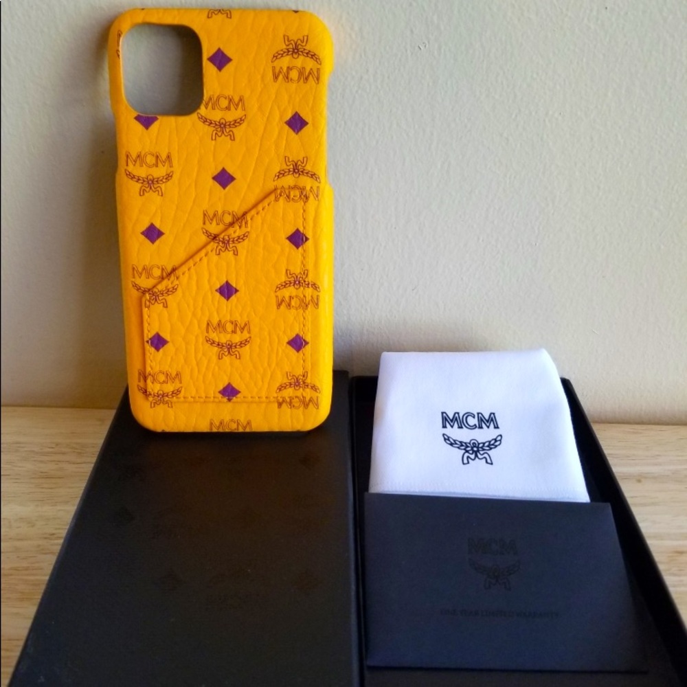 MCM IPHONE 11 PRO MAX CASE IN VISETOS BRAND NEW